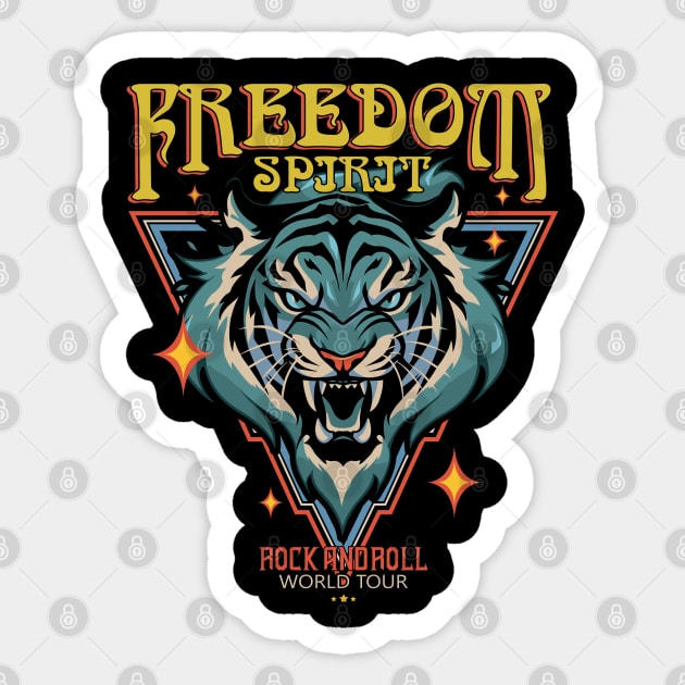 Freedom Spirit Sticker by CV_GRAPHICTEEZ
